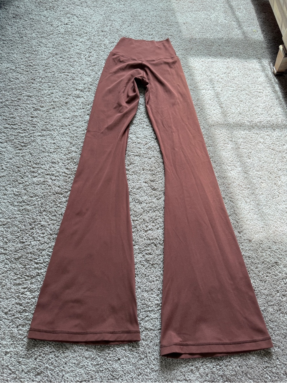 aerie offline Flared High-Rise Pants in Rust mocha chocolate Brown - Picture 8 of 9